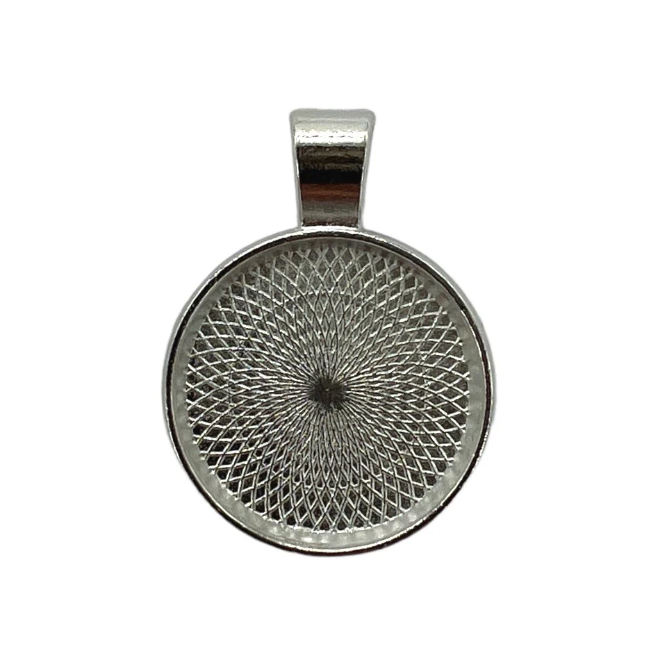 20mm Round Bezel Pendant Blank - Image 3