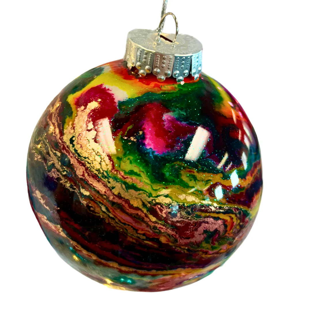 4 Pack of Plastic 4 Inch Ornament Globe Blanks - Image 4