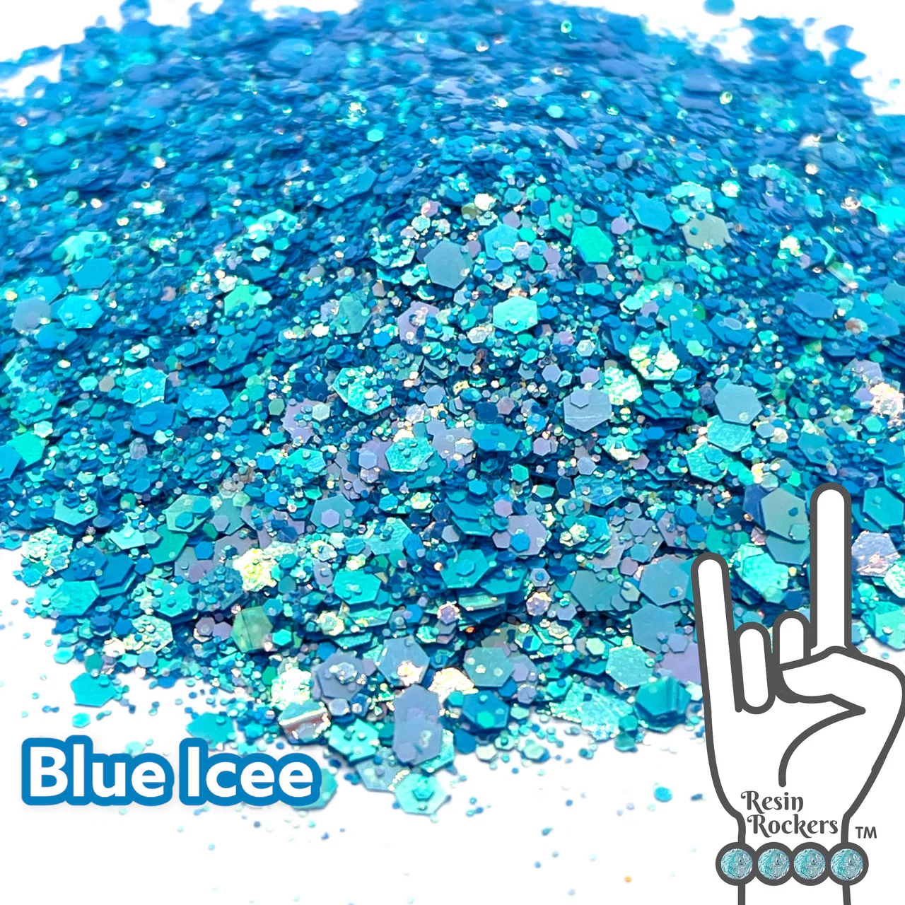 Blue Icee Color Shift Holographic Chunky Glitter Mix
