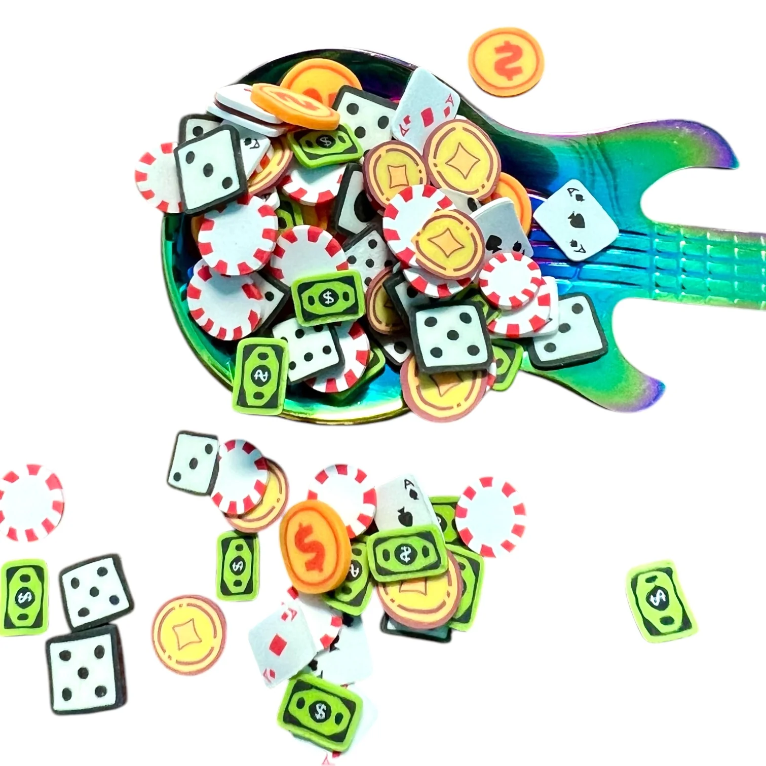 Casino Night Polymer Clay Pieces
