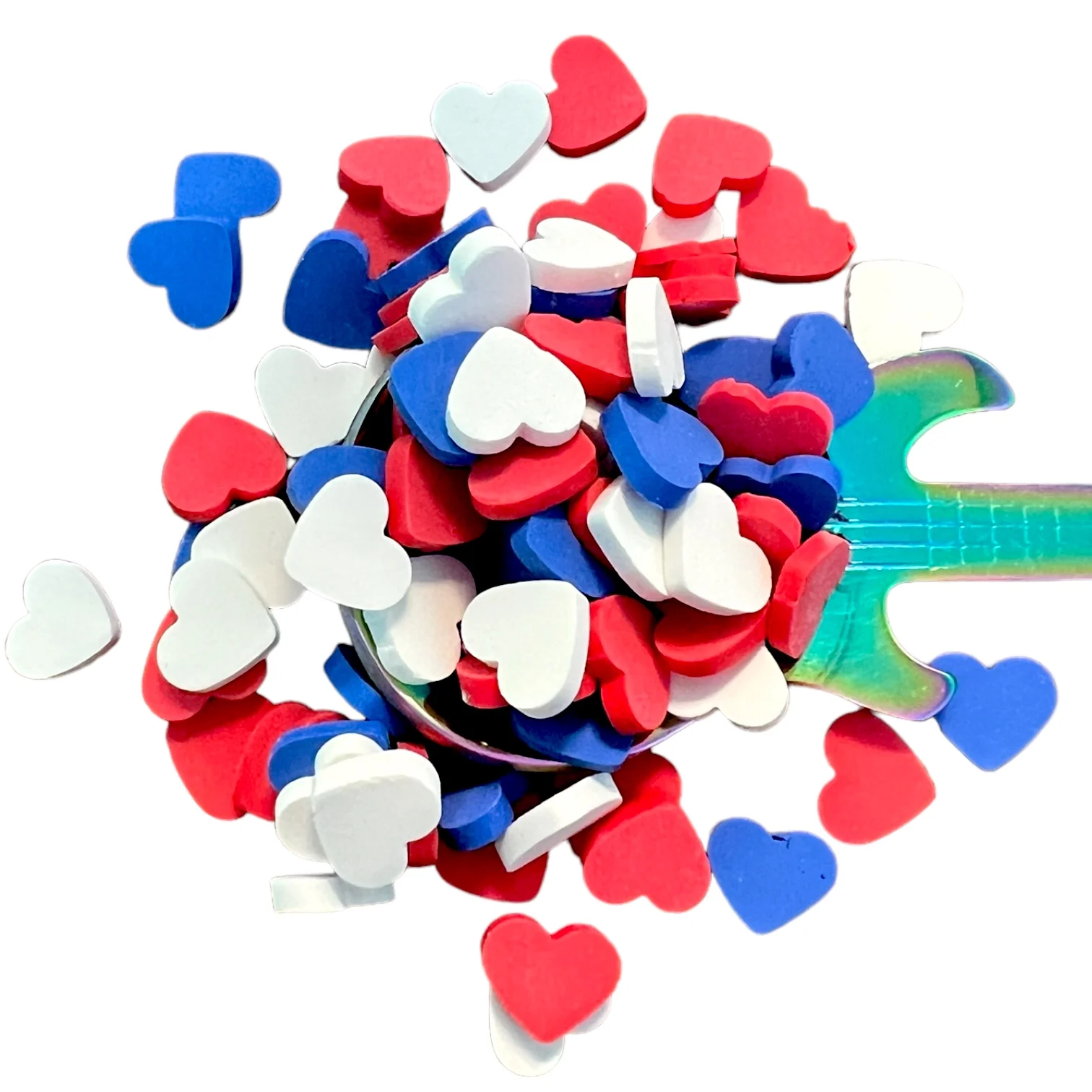 Chunky Hearts Polymer Clay Pieces - Image 5