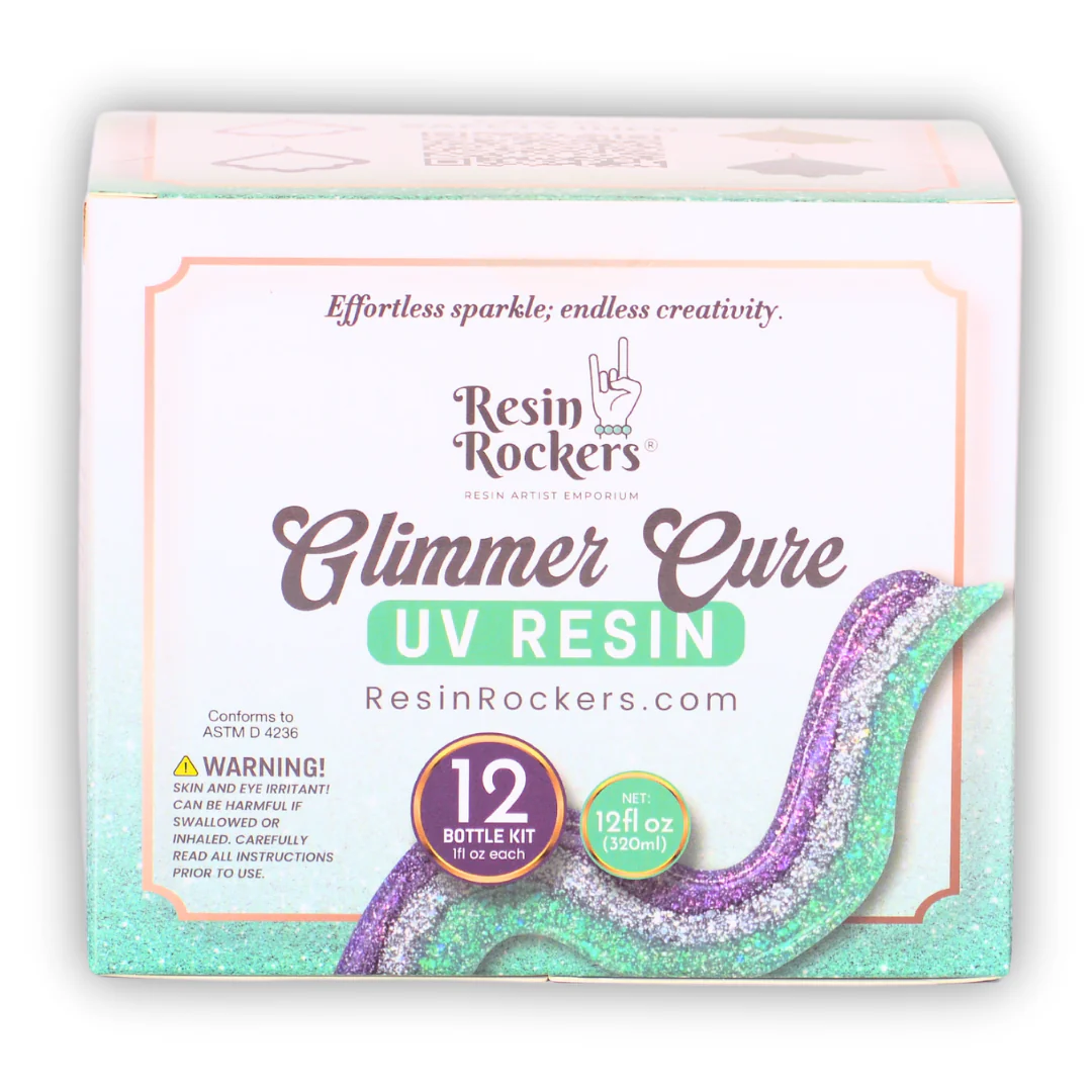 Glimmer Cure Glitter UV Resin Hard Type™️ - Full Kit - Image 3