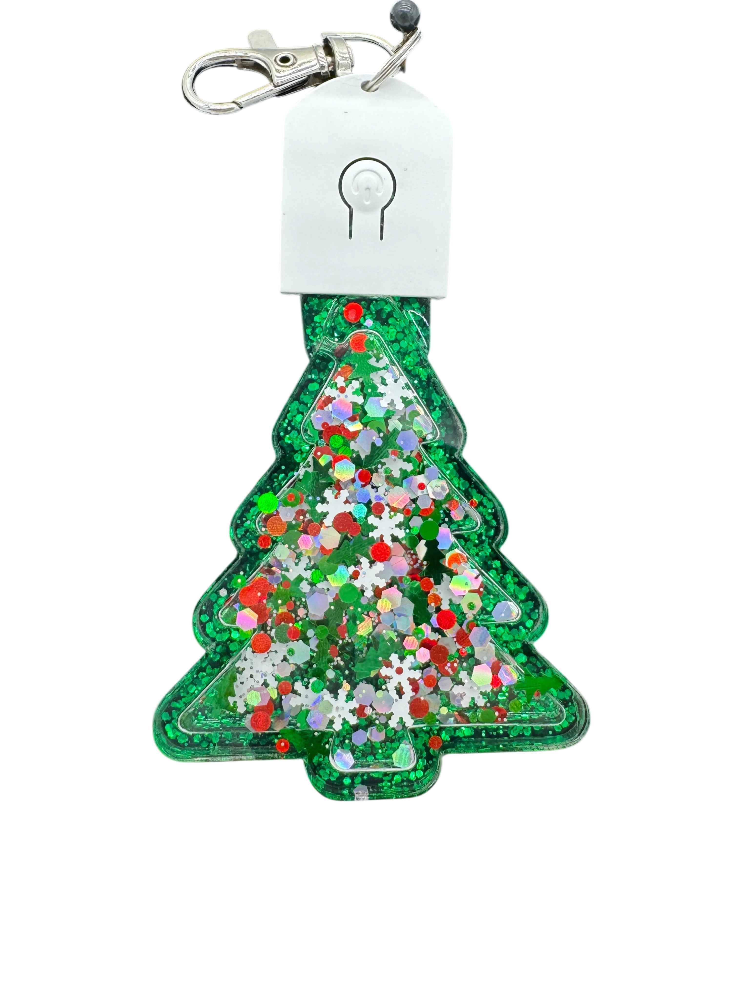 Christmas Tree Light Up LED Snow Globe Shaker Ornament Blank Kit - Image 3