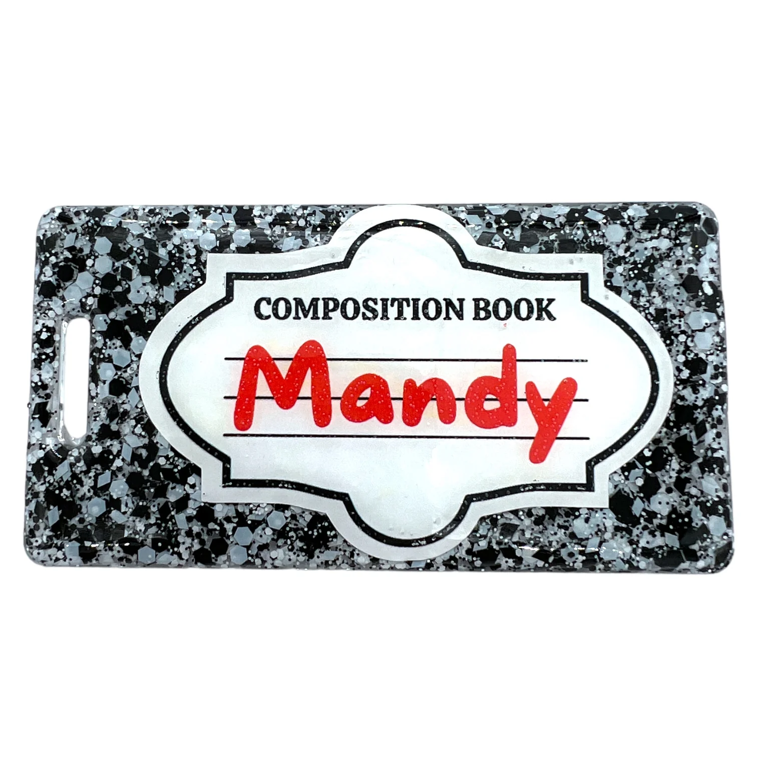 Oreo Magic Composition Notebook Holographic Shaped Pixie for Poxy Chunky Glitter Mix - Image 2