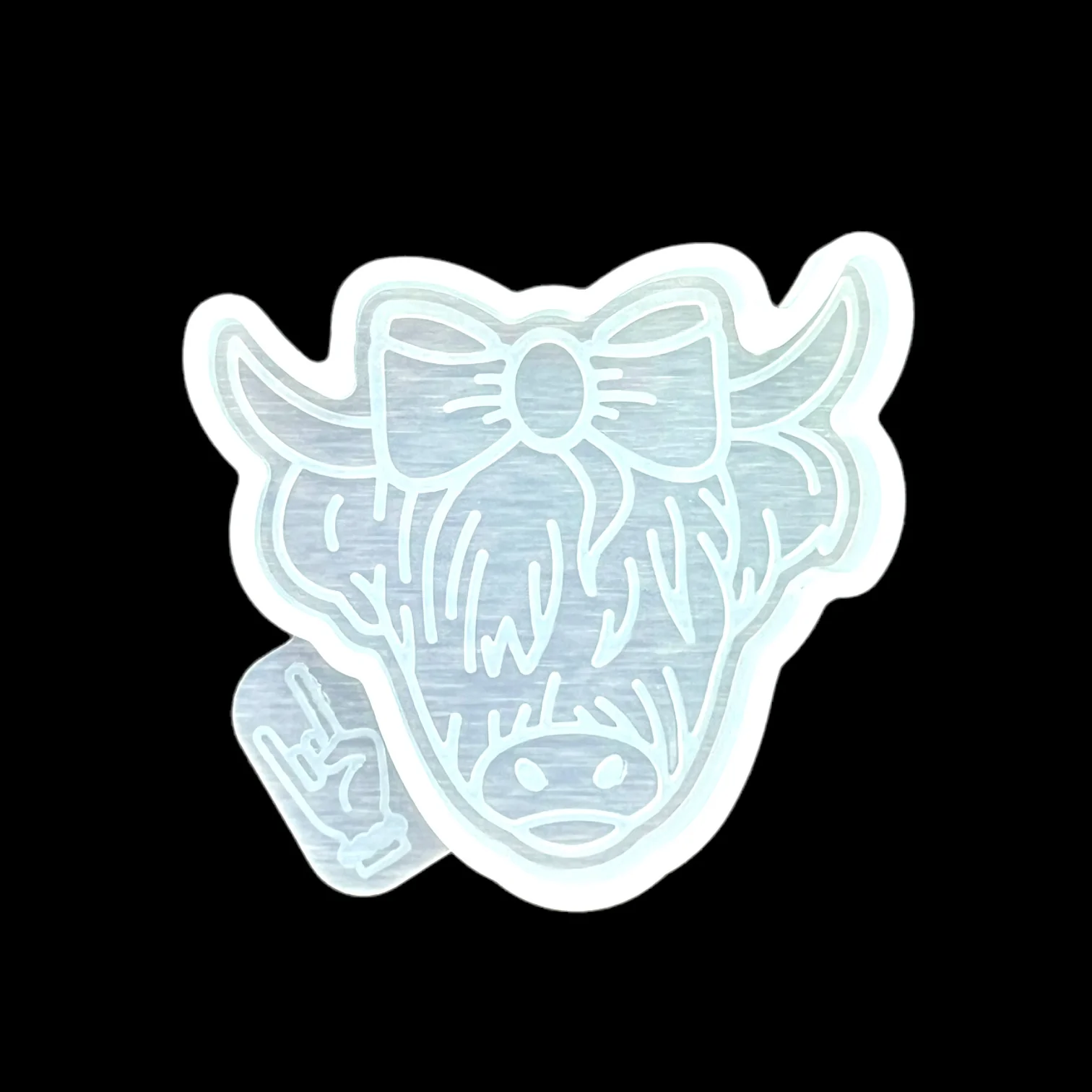 Highland Cow Badge Reel Mold - Image 2