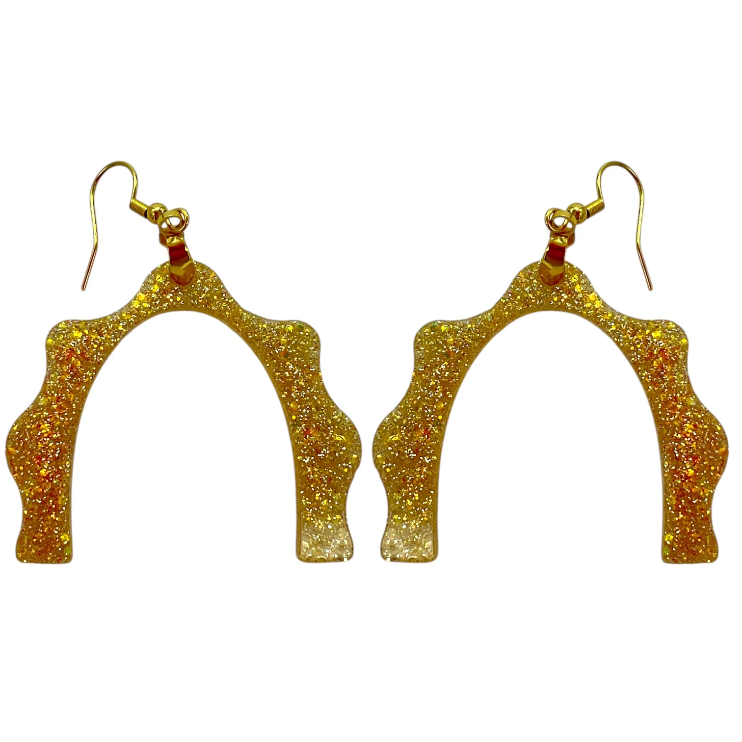 Dual Wavy Arch Dangle Earring Mold - Image 2