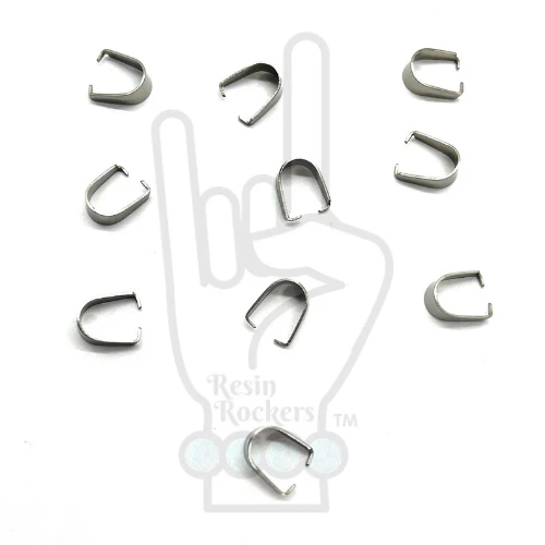 Stainless Steel Plated Pinch Bail Clips - Image 13