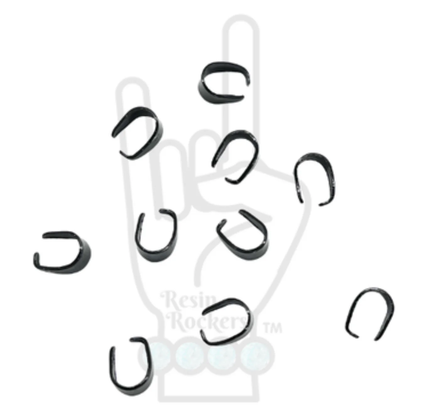 Stainless Steel Plated Pinch Bail Clips - Image 14