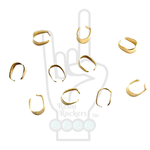Stainless Steel Plated Pinch Bail Clips - Image 3