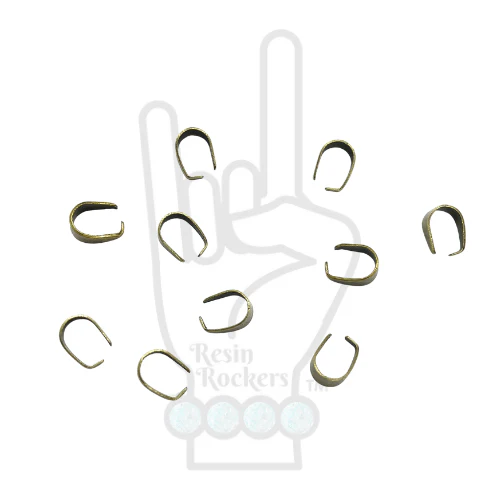 Stainless Steel Plated Pinch Bail Clips - Image 4
