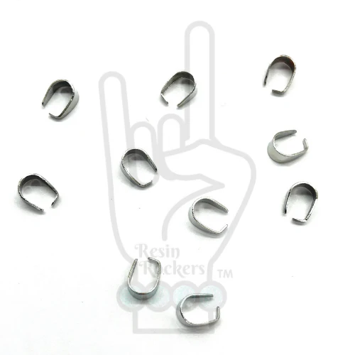 Stainless Steel Plated Pinch Bail Clips - Image 9