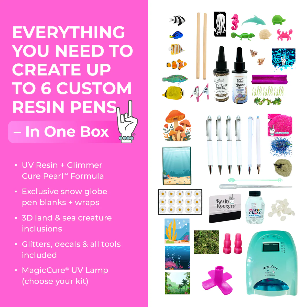The Floating Fantasy UV Resin Pen Class Kit: Snow Globe Edition (Preorder) - Image 2